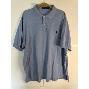 Polo Ralph Lauren Polo Shirt Classic Fit Soft Touch Knit Blue 2XB